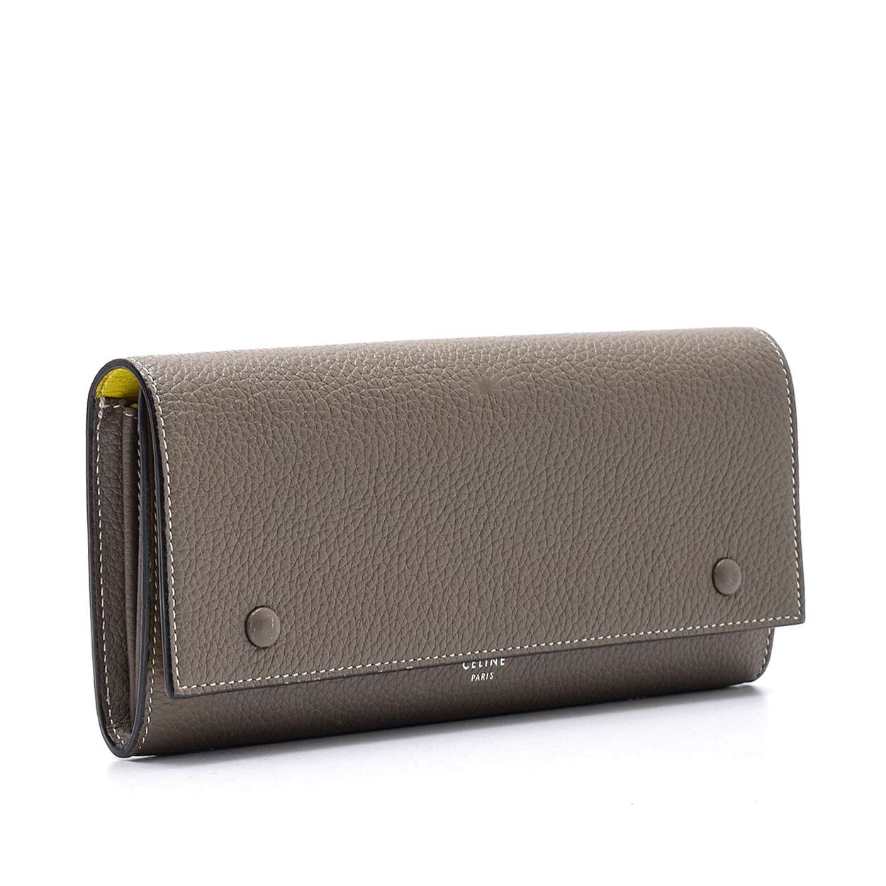 Celine  - Stone  Grained Leather Wallet